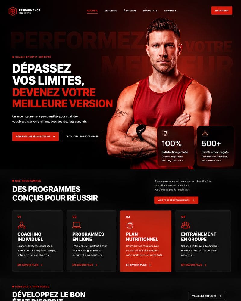 Site coach sportif