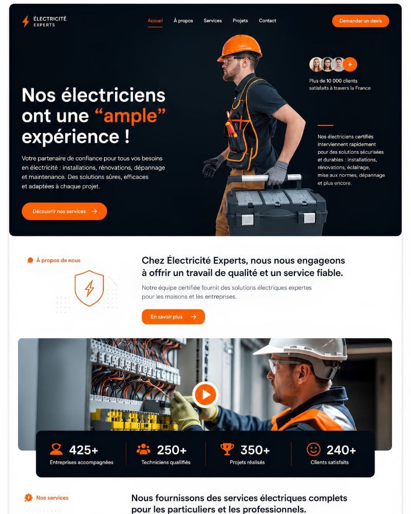 Site électricien