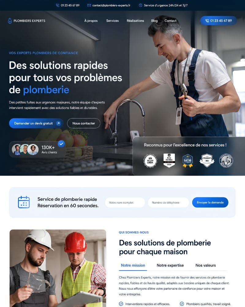Site plombier